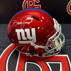 Daniel Jones New York Giants Signed Flash Authentic Helmet Autographed Steiner - Picture 1 of 4