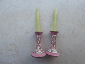 Ceramiczny świecznik do pokoju dla lalek - Zdjęcie 1 z 2