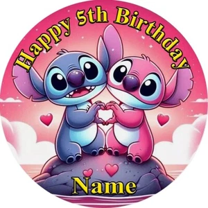 Lilo & Stitch EDIBLE ICING CAKE TOPPER PARTY IMAGE FROSTING SHEET - Picture 1 of 1