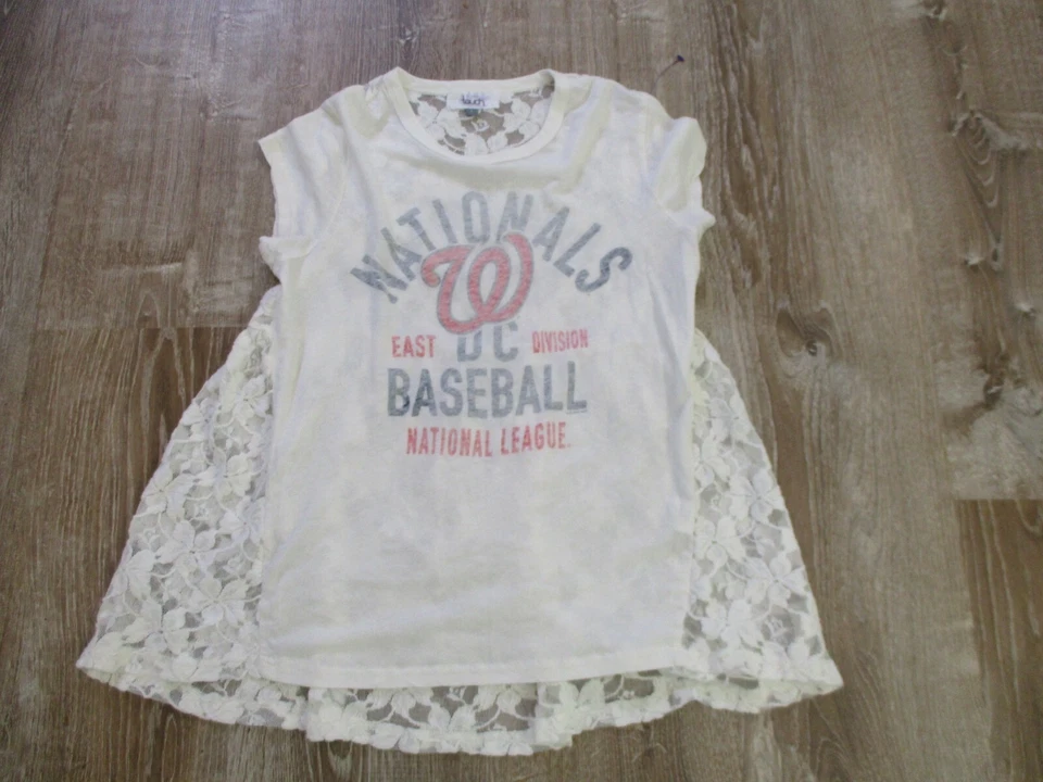 Washington Nationals Womens Large Touch NL East Division Lace loose T-shirt - Image 1 of 4