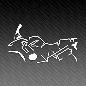 R1200GS Rallye K25 Sticker Silhouette Motorrad Enduro 16cm x 9cm - Picture 1 of 3