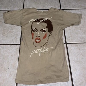 Rare Vintage Grace Jones Shirt 70s/80s Funk Soul Medium Island Records Promo - Picture 1 of 8