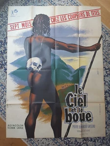 Affiche 1961 LE CIEL ET LA BOUE 120x160 GAISSEAU [Documentaire Afrique] /MASCII - Afbeelding 1 van 3