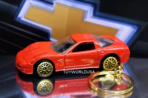 Custom Key Chain '97 Chevy C5 Corvette red - Foto 1 di 1