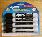 Expo Low Odor Chisel Tip Dry Erase Markers, 4 Black Markers New free shipping 