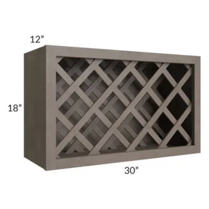 ForeverMark Cabinetry, Wine Rack Cabinet AG-W3018WR, GREYSTONE - Picture 1 of 6