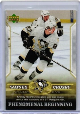 2005-06 Upper Deck Phenomenal Beginning Sidney Crosby Rookie  #7 - Image 1 of 4