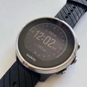 SUUNTO 9 Non-Baro GPS Sports Watch OW183 Black Gen 1 Made Finland Fitness - Imagen 1 de 15