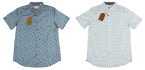 Weatherproof Vintage Printed Cotton Short Sleeve Button Down Men's Shirt NWT - Picture 1 of 5