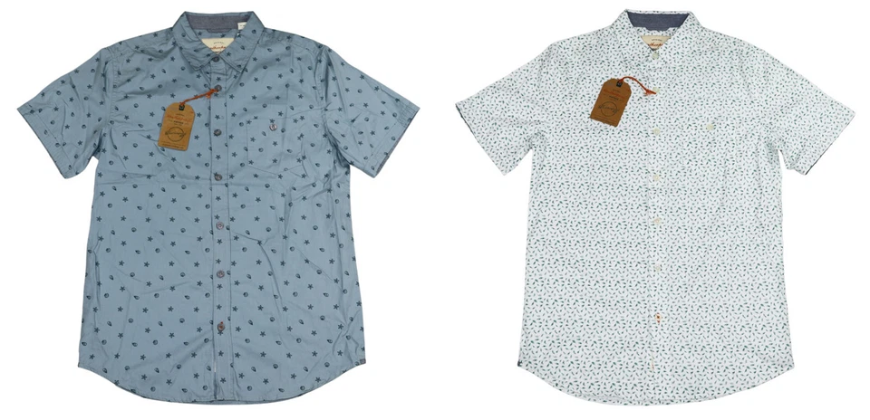 Weatherproof Vintage Printed Cotton Short Sleeve Button Down Men's Shirt NWT - Image 1 of 1