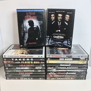 Lot de 20 collection de DVD d'action/25 films lot flics thriller crime drame-LIRE