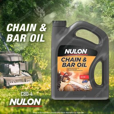 Nulon 4 Litre Yard Garden Chainsaw Bar & Chain Oil Saw Lube Fluid CBO-4 - image 1 of 2