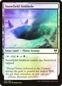 Snowfield Sinkhole FOIL - 269/285 - Snow Land Common - Kaldheim KHM MTG - Picture 1 of 1