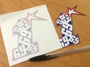 Nicky Hayden número de carrera número 1 (par pequeño) - vendedor del Reino Unido - Imagen 1 de 1