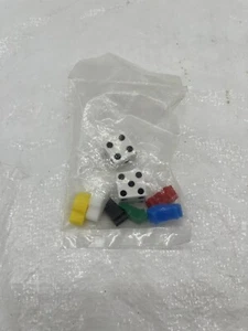 Versiegelte Ersatz Brettspielfiguren 6 bunte Autos & 2 Würfel - Bild 1 von 5