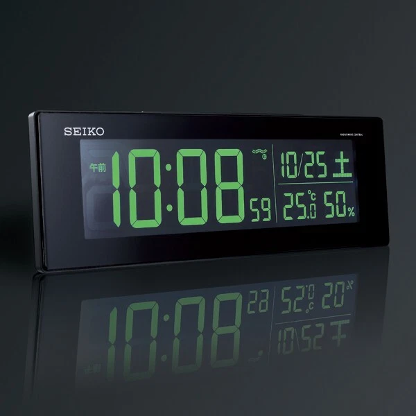 Seiko DL305K Digital Clock Radio Alarm AC Type Color LCD Series C3 Black Japan