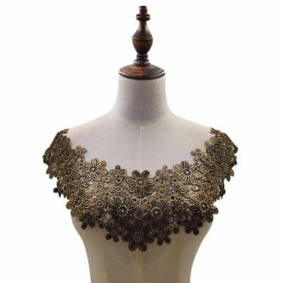 Colorful Lace Fabic Embroidered Applique Neckline for Lace Fabric Sewing Tool > - Image 1 of 4