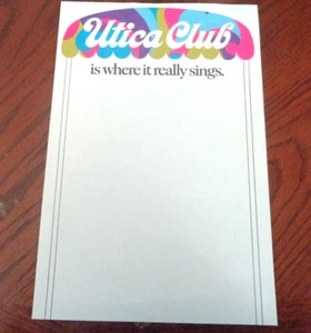 Utica Club Menüblatt - Bild 1 von 1