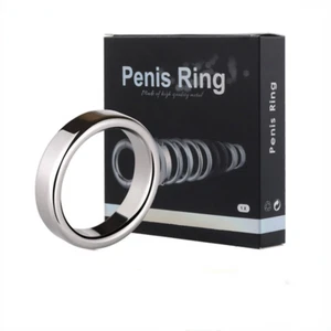 5 Size Stainless Steel Ring Penis Stretcher Metal Ball Penis Enhancer for Male - Picture 1 of 20
