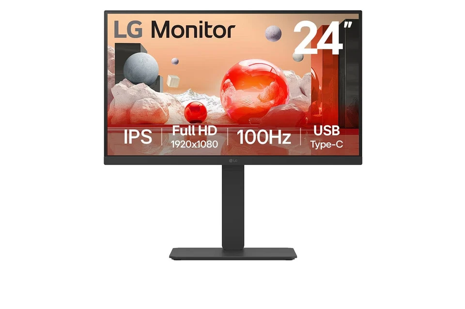 Lg Ba650 23.8 " 1920 X 1080 Pixels Full Hd Ips Panel Hdmi Displayport Usb-C Moni - Image 1 of 1