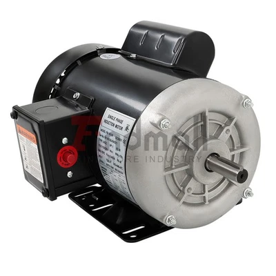 1 HP Electric Motor 5/8'' shaft 115/230V 1725rpm 56 Frame Equipment New - Image 1 of 4