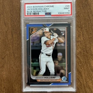 Bowman Chrome Jackson Holliday RC 2024 refractor azul #/150 Orioles PSA 9 - Imagen 1 de 2