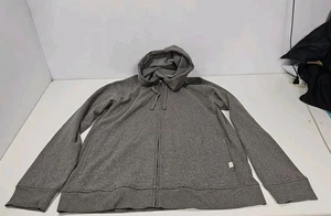 PARA HOMBRES UGG GORDON SUDADERA CON CAPUCHA GRIS CREMALLERA COMPLETA Grande Doble Punto Polar - Imagen 1 de 8