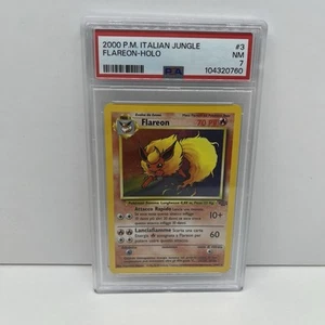 2000 POKEMON ITALIAN JUNGLE HOLO #3 FLAREON PSA 7 New Cert - Picture 1 of 2