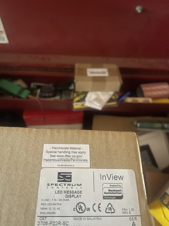 InView Message Display Board Cat. 2706-P22R-SC Ser A - Image 1 of 3