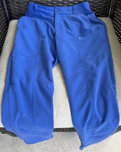Jaanuu Scrub Jogger Pants Women's Sz XS Blue Pockets Medical Nurse Extra Small - Picture 1 of 18