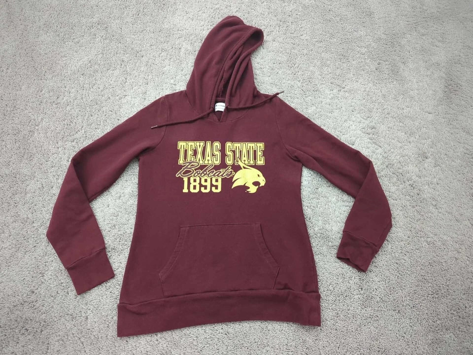 Texas State Bobcats Hoodie Womens Medium NCAA 1899 Champion Red - Image 1 of 4