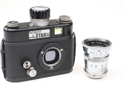 Robot I8 Star 50 Kamera Tele Xenar 75mm f3.8 Objektiv RARE german Police 97699 - Bild 1 von 4