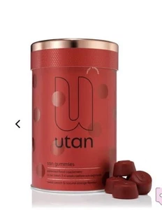 Utan Tan Gummies Skin Glow Radiant Tanning Boost Vegan Beauty Supplement UK - Picture 1 of 6