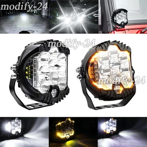 2PCS 7 inch LED Work Light Car Pods Spot Flood Combo Offroad Driving Fog Lamp - Picture 1 of 26