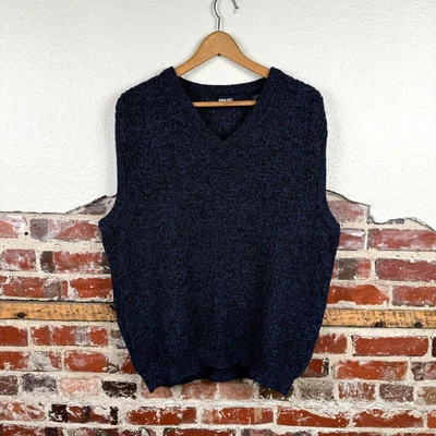 Vintage Ping Sweater Size Large Blue Heathered V Neck Pullover Golf Performance - Image 1 of 4