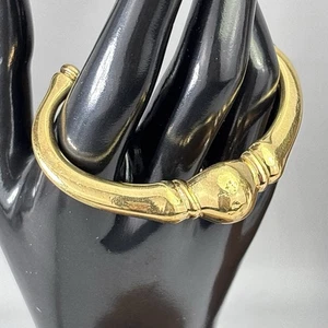 Vtg 1990s RALPH LAUREN Gold Tone Bracelet Women’s Designer Signed RL RARE - Picture 1 of 9