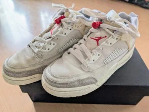 Jordan Spizike Low 40 in Sail/Universty Red guter gebrauchter Zustand - Bild 1 von 8