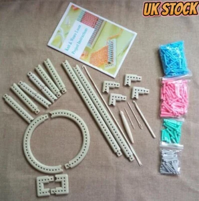 Knitting Board Tool Multi-function Yarn Knitting Board Knit Weave Loom Kit - Image 1 of 4