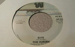 Tom Durden ‎– Elvis ~ (VG+) - Picture 1 of 2