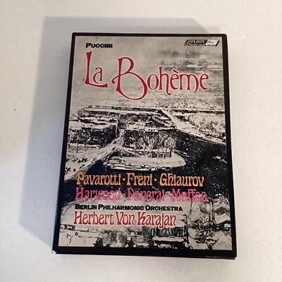 Vintage La Boheme -Puccini - Cassette Tapes Original Box W/Program Guide 1976 - Image 1 of 4