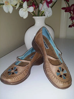Steve Madden P-Pluto Zapatos Confort Mary Jane Cuero Marrón Talla 7,5 B - Brasil Foto 1 de 4