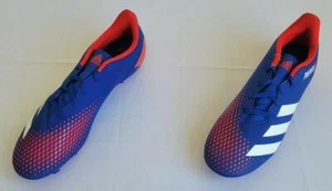 Scarpe da calcio Adidas Predator 20.4 FxG blu rosso taglia 11.5 da uomo FV3164 - Foto 1 di 8