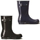 Hunter Original Short Gloss Womens Wellington Boot Waterproof Adjustable Wellies