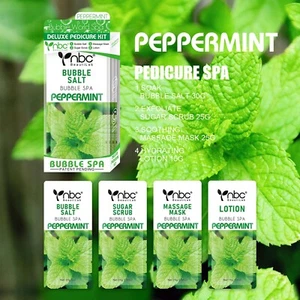 Kit de 4 pasos de pedicura spa burbuja nbc - menta - Imagen 1 de 2