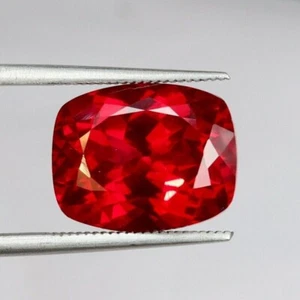 8.40 Ct Natural Blood Red Ruby Burma Cushion Cut Certified Rare Loose Gemstone - Picture 1 of 7