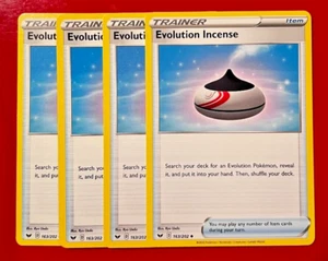 4x Evolution Incense 163/202 Pokémon TCG Sword & Shield uncommon NM Item Playset - Picture 1 of 1