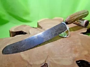 Est. Early 1800s Table Knife |5.5", The Mottram & Sons Co, Antler Handle, Carbon - Picture 1 of 10