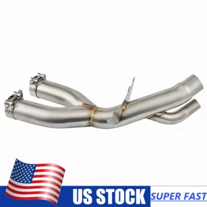Slip-On Exhaust Mid Pipe Tube Muffler Silencer For BMW S1000RR S1000R 2017-2020  - Picture 1 of 6