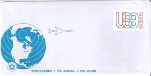 United States 1974 Aerogram Jet Globe Unaddressed 18 Cents - Picture 1 of 1