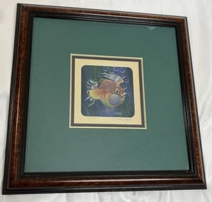 Randal Spangler Limited Edition Repro mit COO Fisch unter dem Meer gerahmt & mattiert - Bild 1 von 21